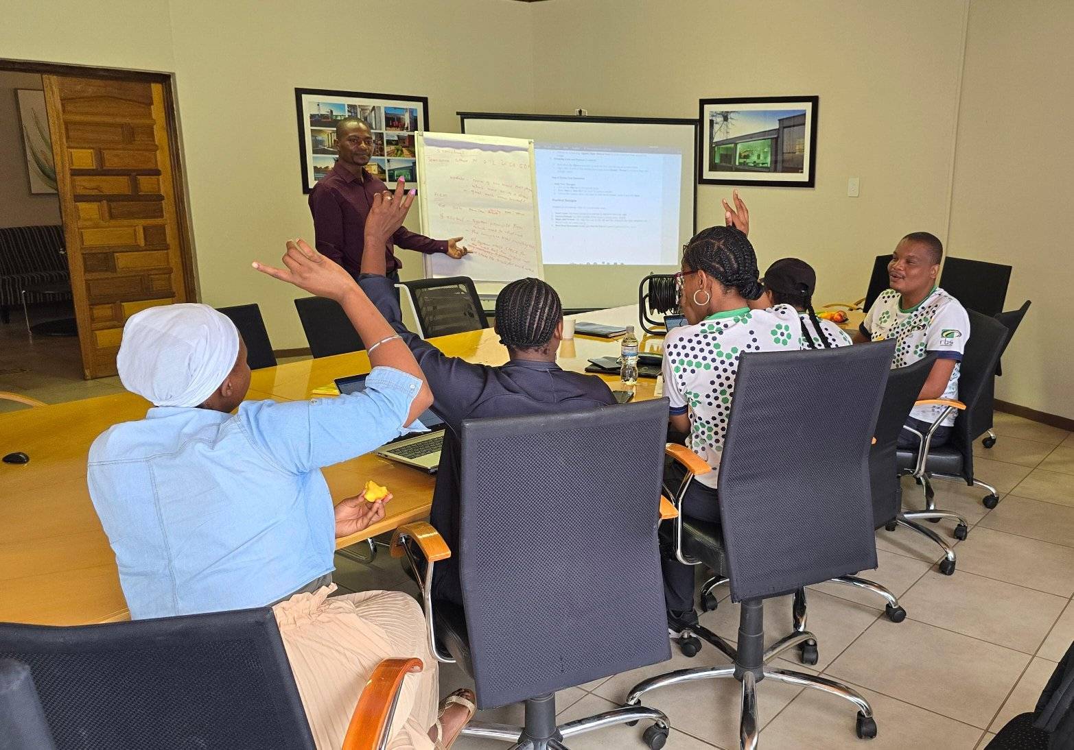 Students studying